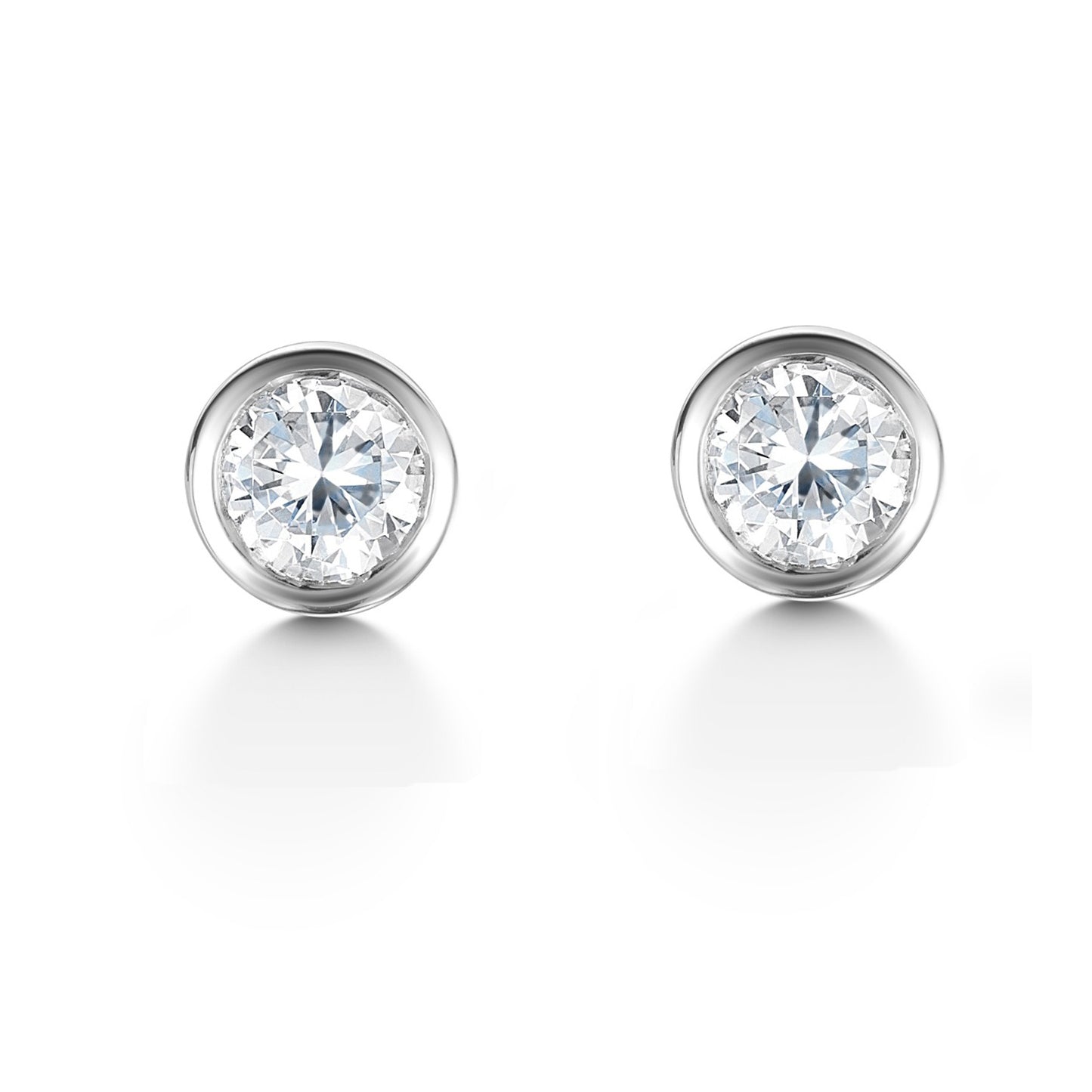 0,30 Karat Pırlanta Tektaş Küpe - Arvi Jewellery