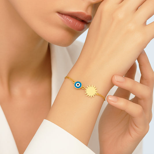 Güneş Altın Bilezik - Arvi Jewellery