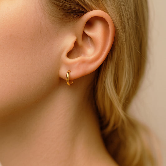 Minik Halka Altın Küpe 2 - Arvi Jewellery