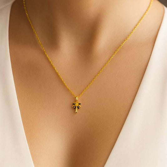 Palmiye Altın Kolye - Arvi Jewellery