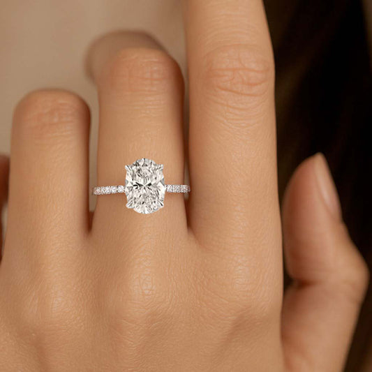 0,90 Karat Oval Tektaş Pırlanta Yüzük HRD Sertifikalı - Arvi Jewellery