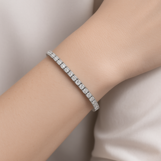 4,00 Karat Su Yolu Pırlanta Bilezik - Arvi Jewellery