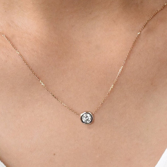 0,30 Karat Tektaş Pırlanta Kolye - Arvi Jewellery