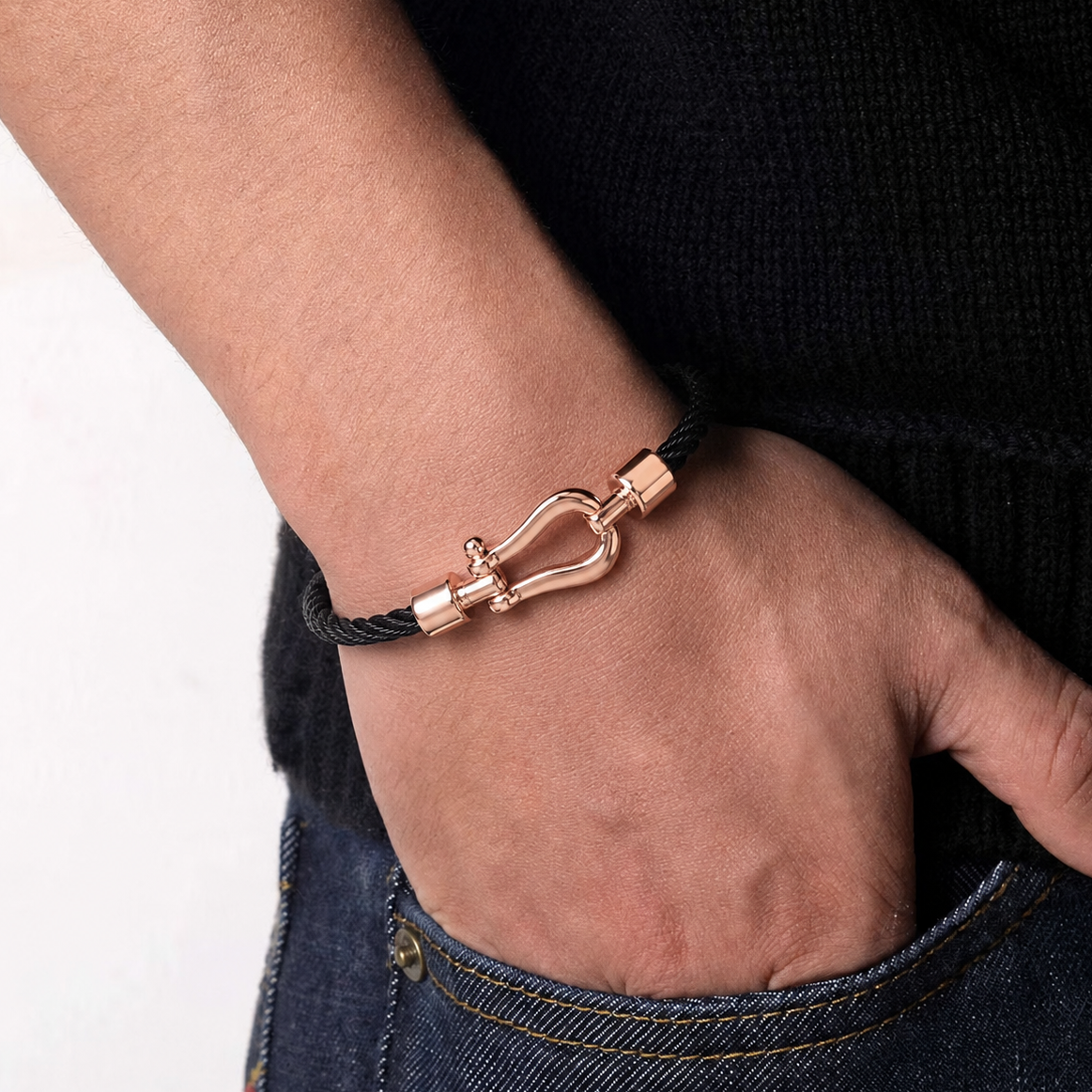 Altın Tasarım Erkek Bileklik