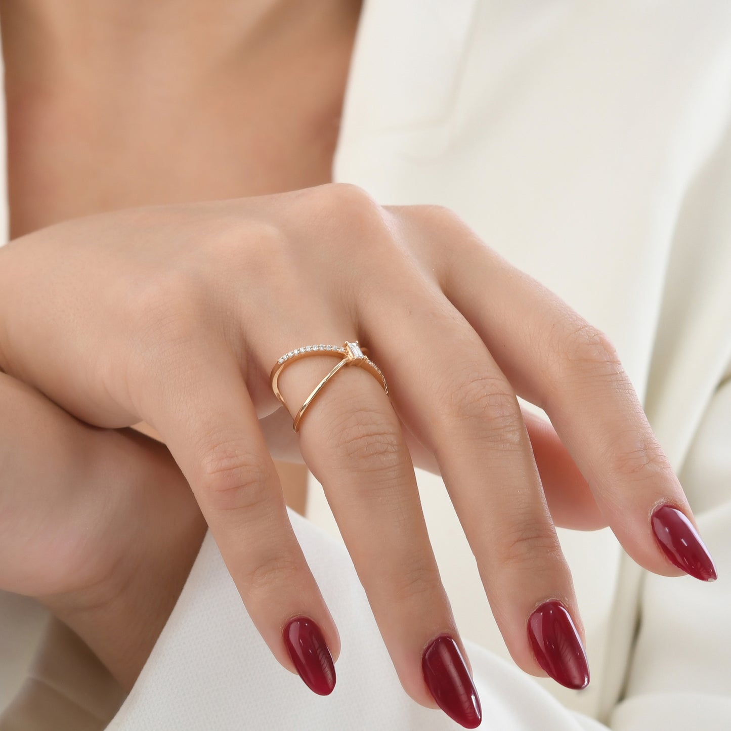 0,29 Karat Baget Pırlanta Yüzük - Arvi Jewellery