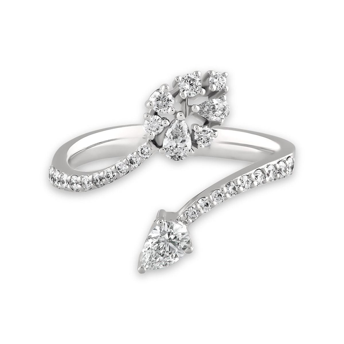 0,79 Karat Damla Pırlanta Kapri Yüzük 1 - Arvi Jewellery