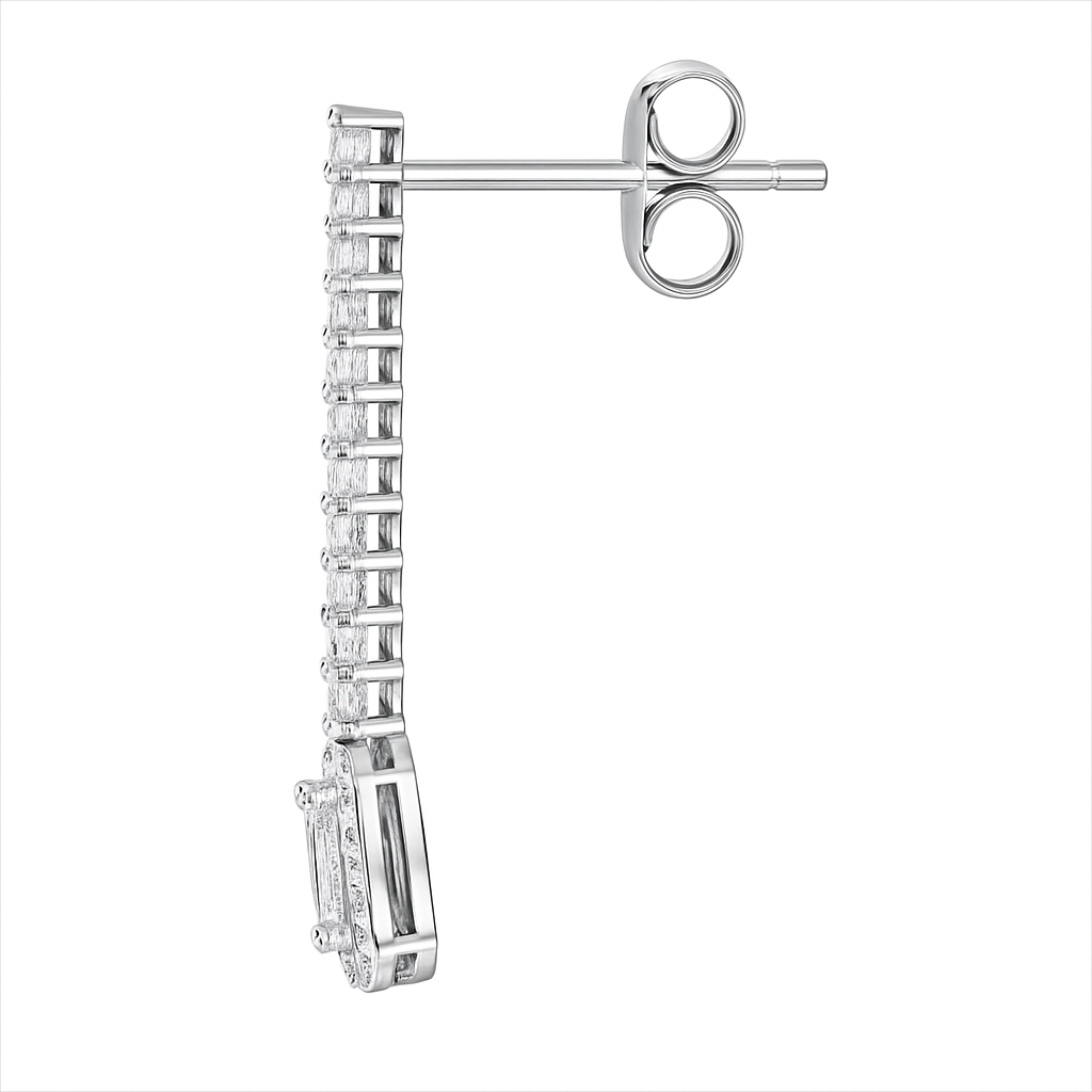 Baget Pırlanta Küpe - Arvi Jewellery