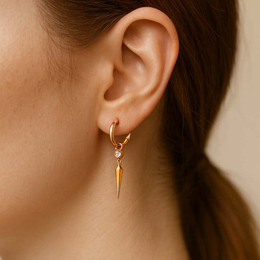 Pırlanta Sarkıt Küpe - Arvi Jewellery