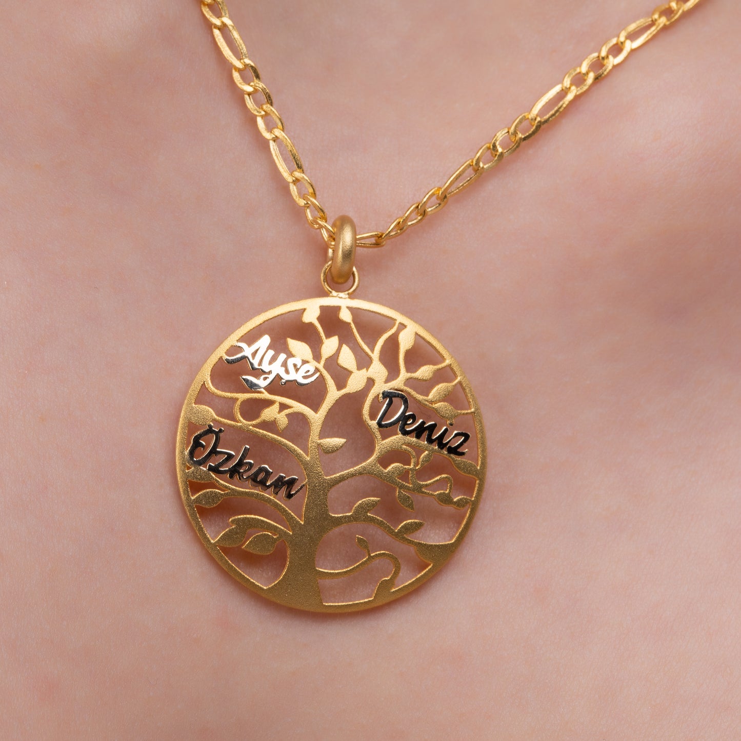 Hayat Ağacı Altın Kolye - Arvi Jewellery