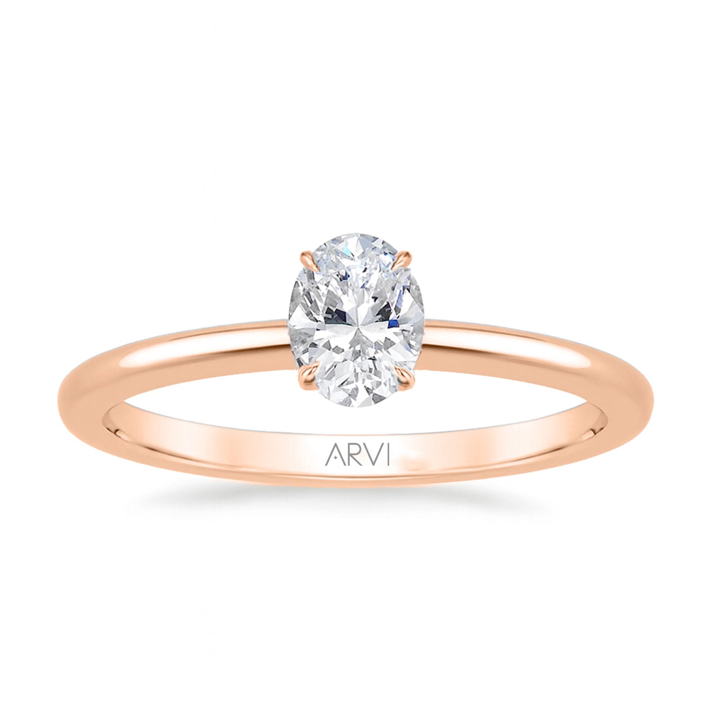 0,40 Karat Oval Pırlanta Tektaş Yüzük GIA Sertifikalı - Arvi Jewellery