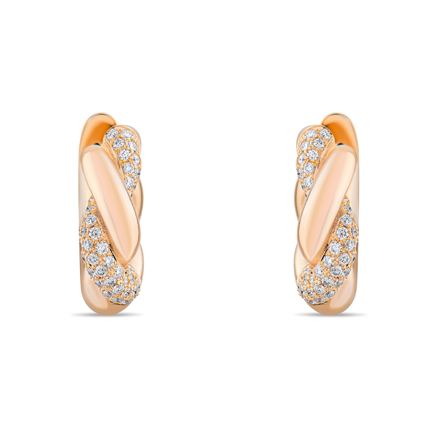 1,96 Karat Burgu Pırlanta Küpe - Arvi Jewellery