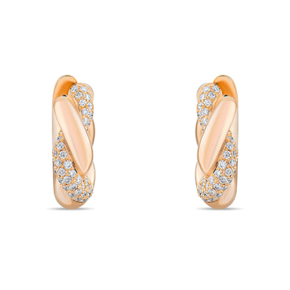 1,96 Karat Burgu Pırlanta Küpe - Arvi Jewellery