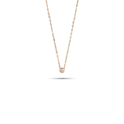 0,10 Karat Tektaş Pırlanta Kolye - Arvi Jewellery