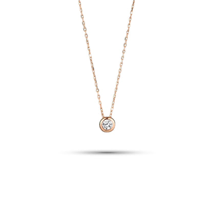 0,25 Karat Tektaş Pırlanta Kolye - Arvi Jewellery