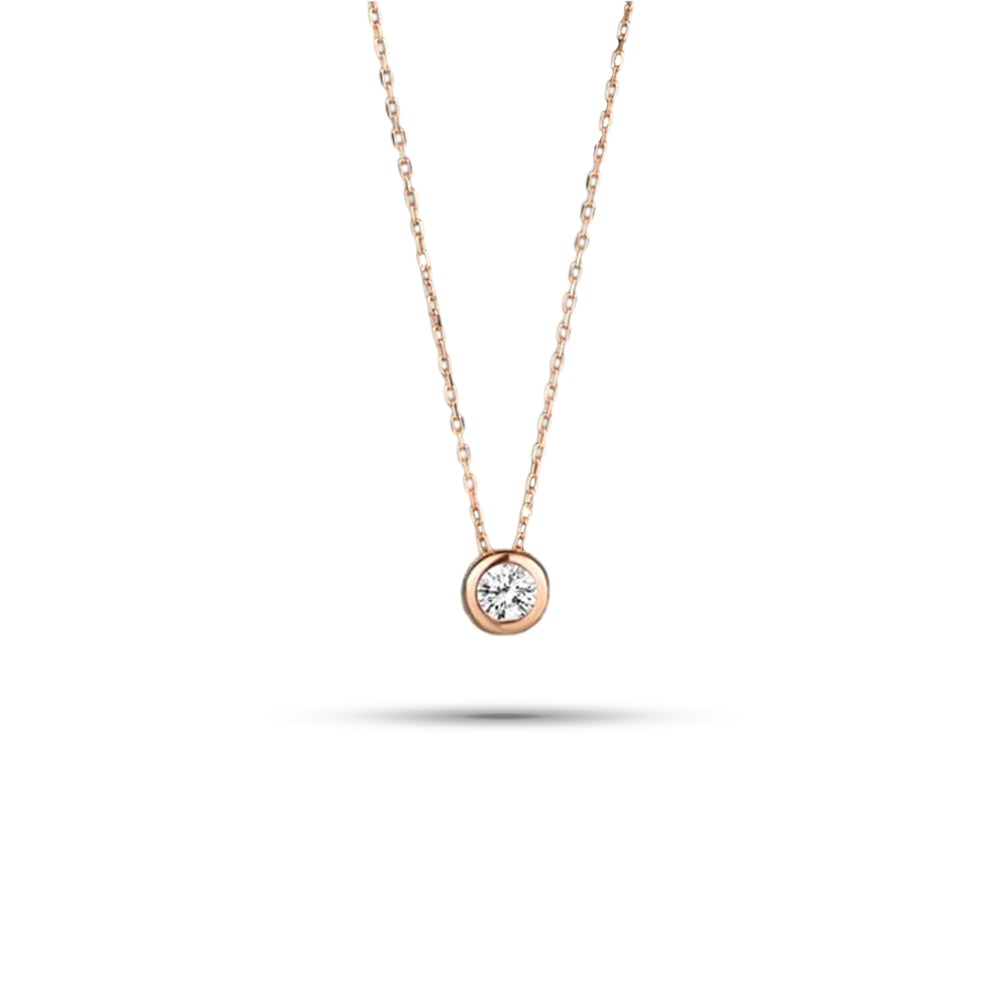 0,30 Karat Tektaş Pırlanta Kolye - Arvi Jewellery