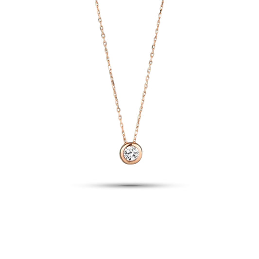 0,30 Karat Tektaş Pırlanta Kolye - Arvi Jewellery