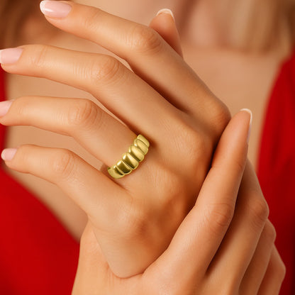 Bombe Altın Yüzük - Arvi Jewellery