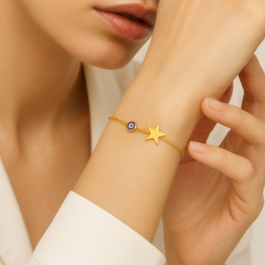 Yıldız Altın Bilezik - Arvi Jewellery