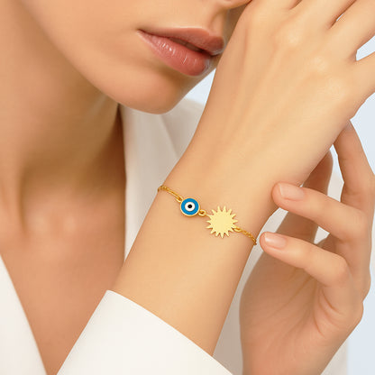 Güneş Altın Bilezik - Arvi Jewellery