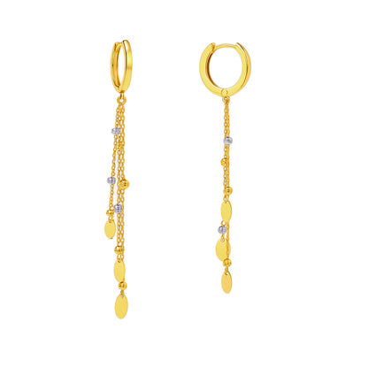 Sallantılı Altın Küpe - Arvi Jewellery