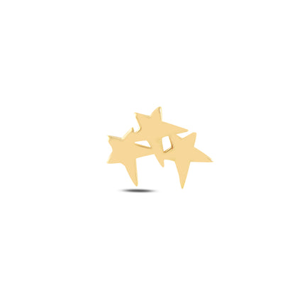 Altın Kuyruklu Yıldız Piercing - Arvi Jewellery