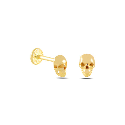 Altın Kurukafa Piercing - Arvi Jewellery