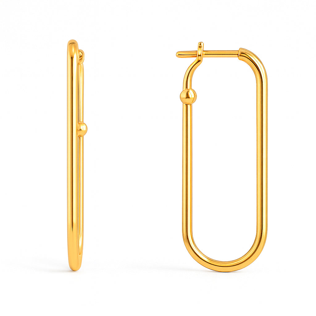 Altın Ataş Küpe - Arvi Jewellery