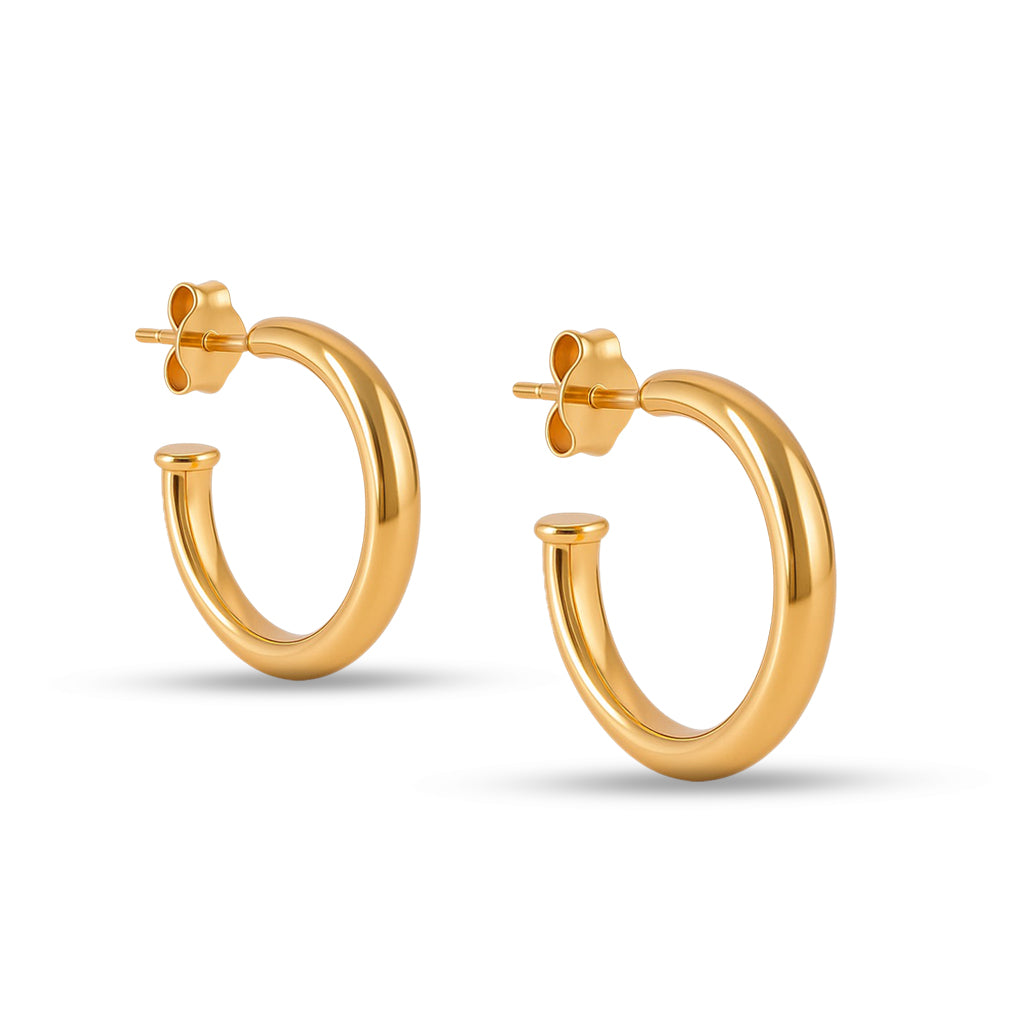 Minik Halka Altın Küpe 2 - Arvi Jewellery