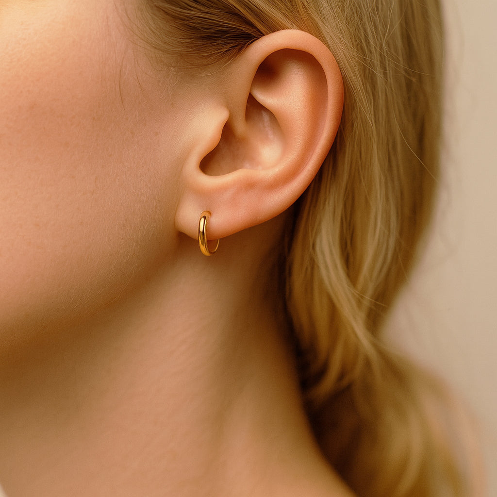 Minik Halka Altın Küpe 2 - Arvi Jewellery