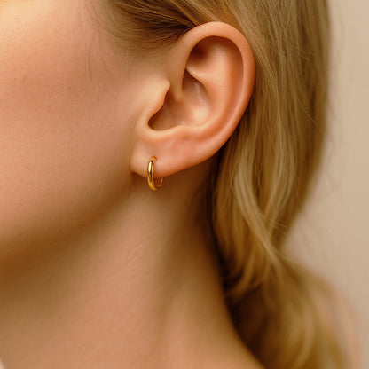 Minik Halka Altın Küpe 2 - Arvi Jewellery