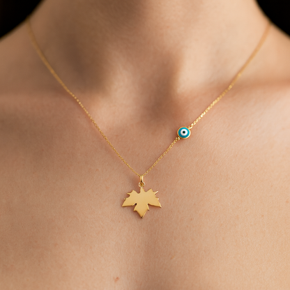 Altın Çınar Kolye - Arvi Jewellery