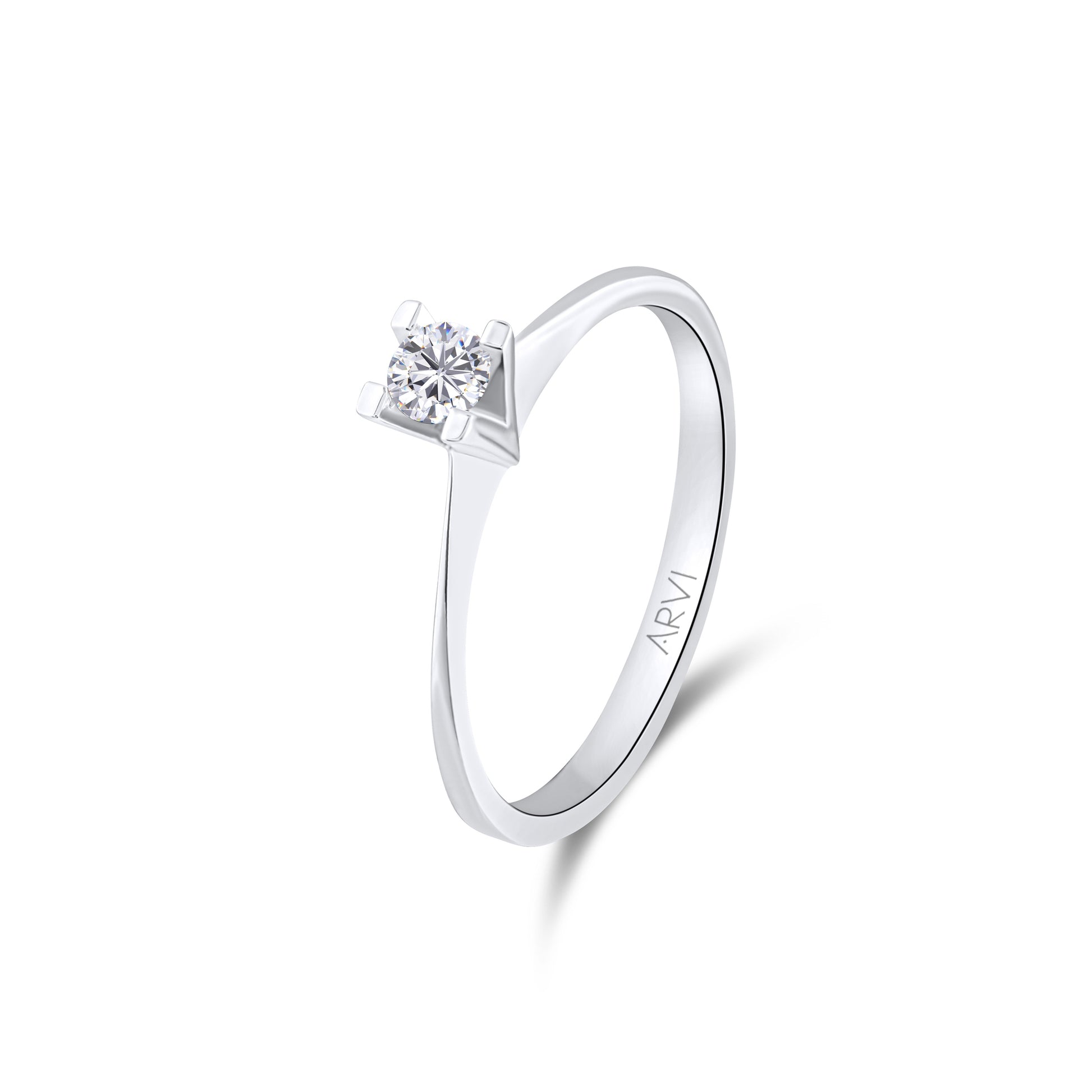 0,20 Karat Tektaş Pırlanta Yüzük - Arvi Jewellery