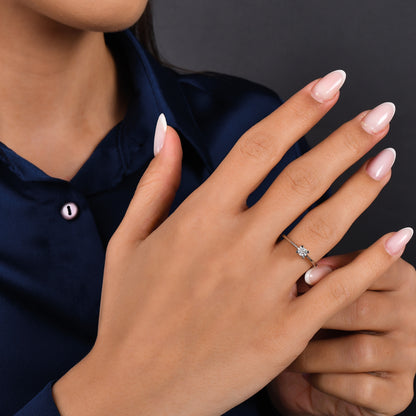 0,20 Karat Tektaş Pırlanta Yüzük - Arvi Jewellery