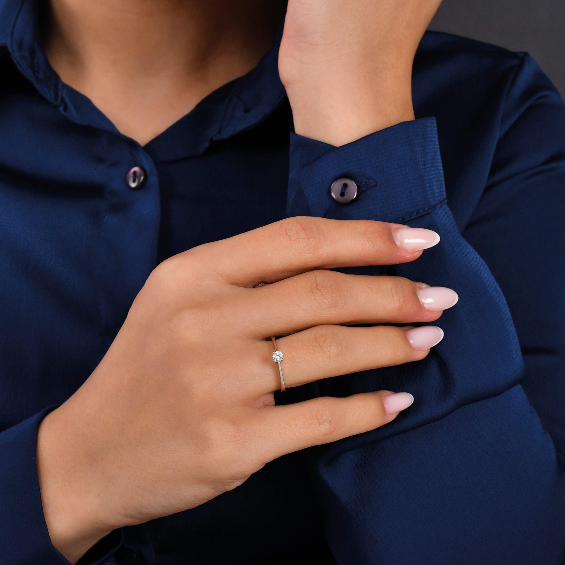 0,15 Karat Tektaş Pırlanta Yüzük - Arvi Jewellery