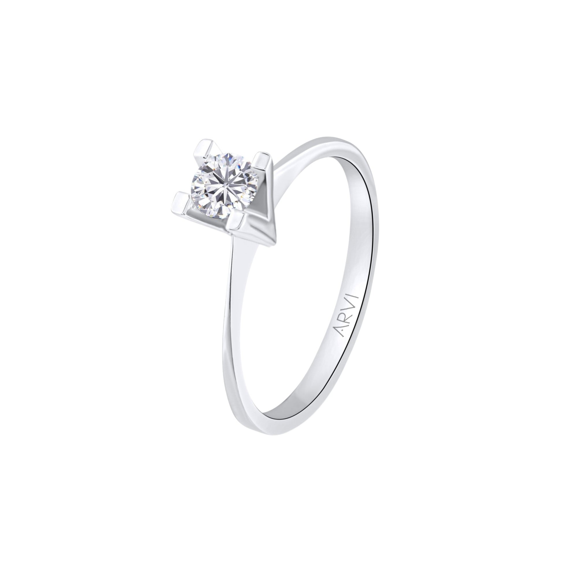 0,25 Karat Tektaş Pırlanta Yüzük - Arvi Jewellery