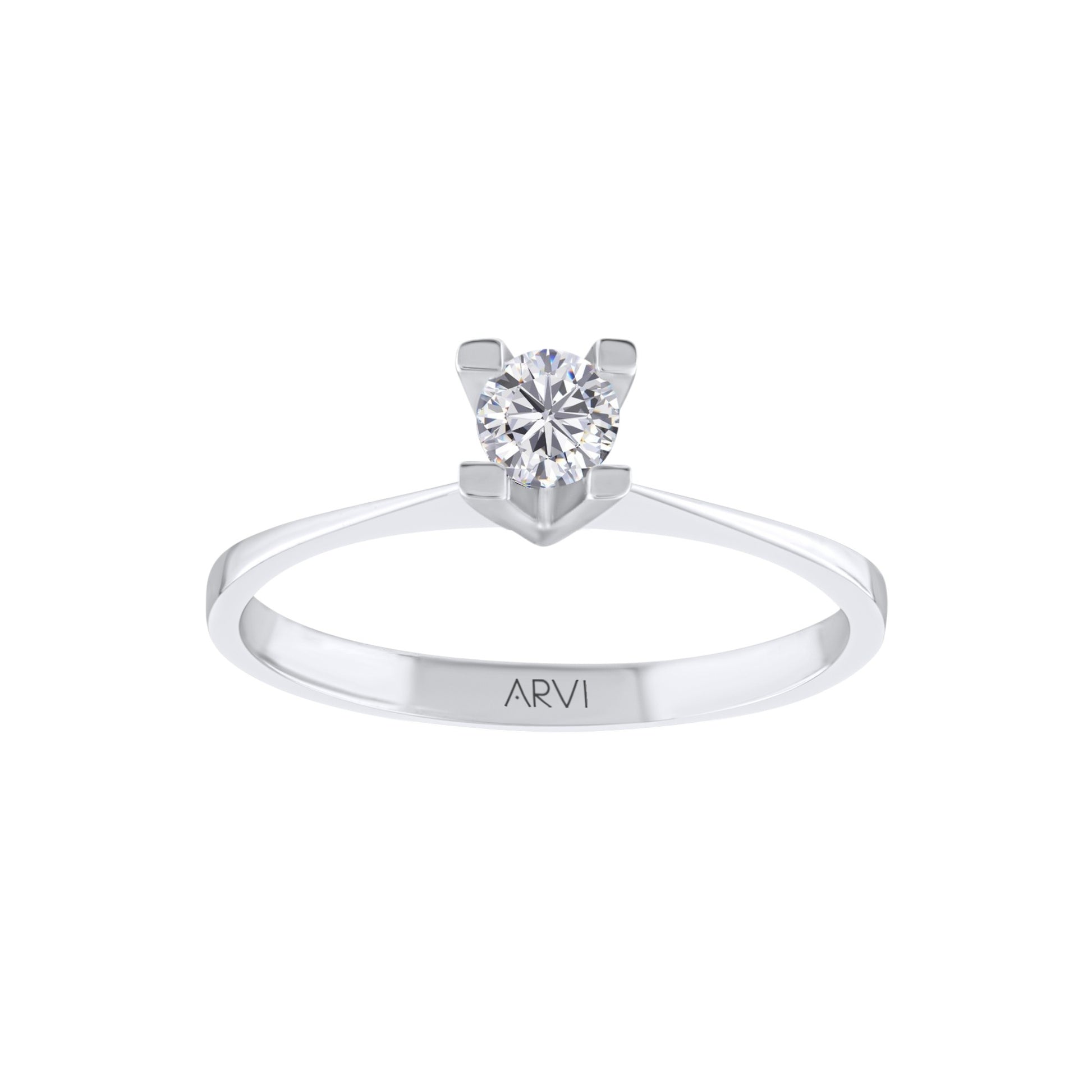 0,25 Karat Tektaş Pırlanta Yüzük - Arvi Jewellery