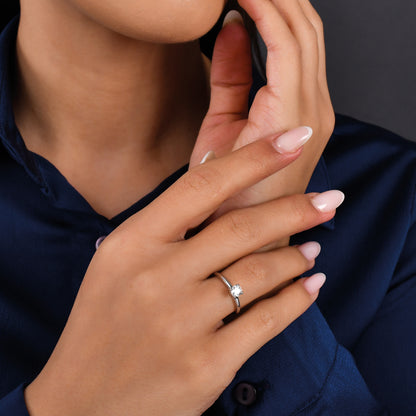 0,25 Karat Tektaş Pırlanta Yüzük - Arvi Jewellery