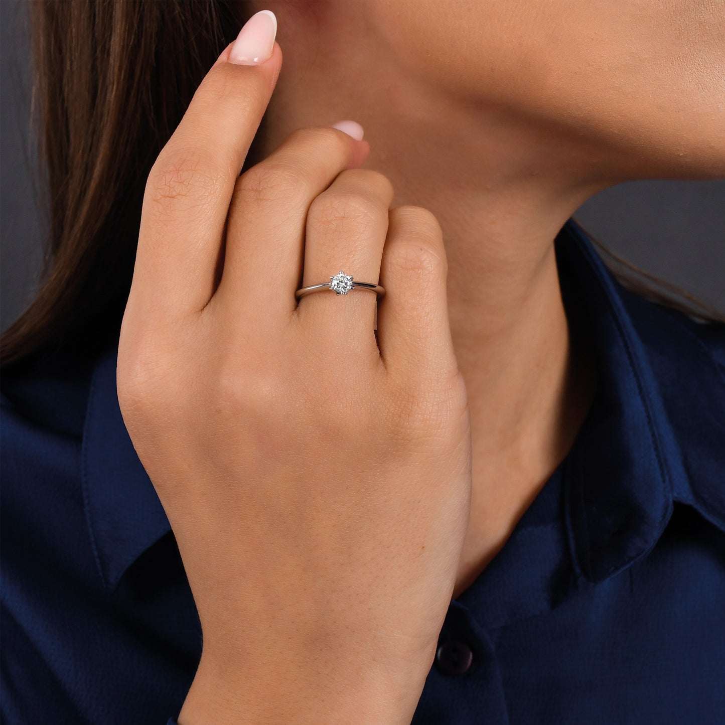 0,25 Karat Tektaş Pırlanta Yüzük - Arvi Jewellery