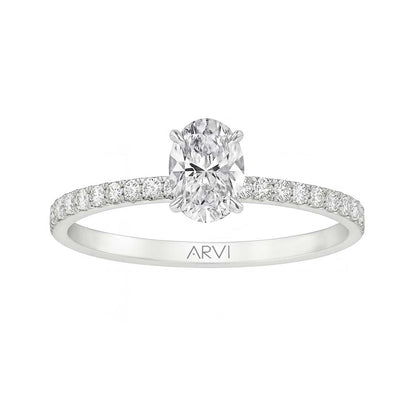 0,60 Karat Oval Tektaş Pırlanta Yüzük GIA Sertifikalı - Arvi Jewellery
