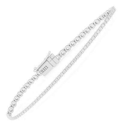 1,00 Karat Su Yolu Pırlanta Bilezik - Arvi Jewellery