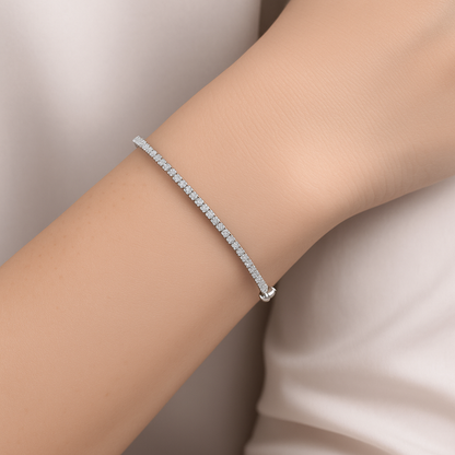 1,00 Karat Su Yolu Pırlanta Bilezik - Arvi Jewellery