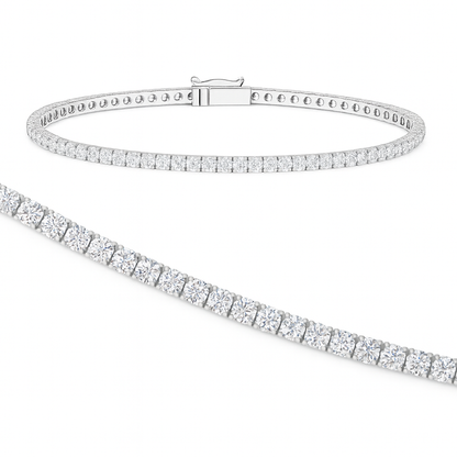 1,00 Karat Su Yolu Pırlanta Bilezik - Arvi Jewellery