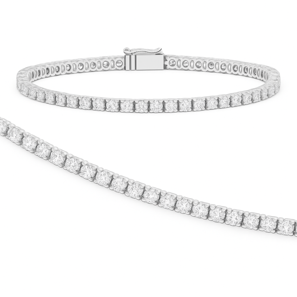 2,00 Karat Su Yolu Pırlanta Bilezik - Arvi Jewellery