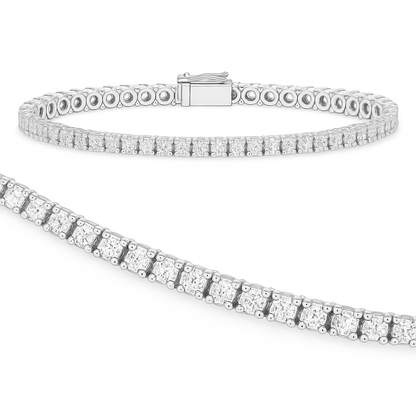 3,00 Karat Su Yolu Pırlanta Bilezik - Arvi Jewellery