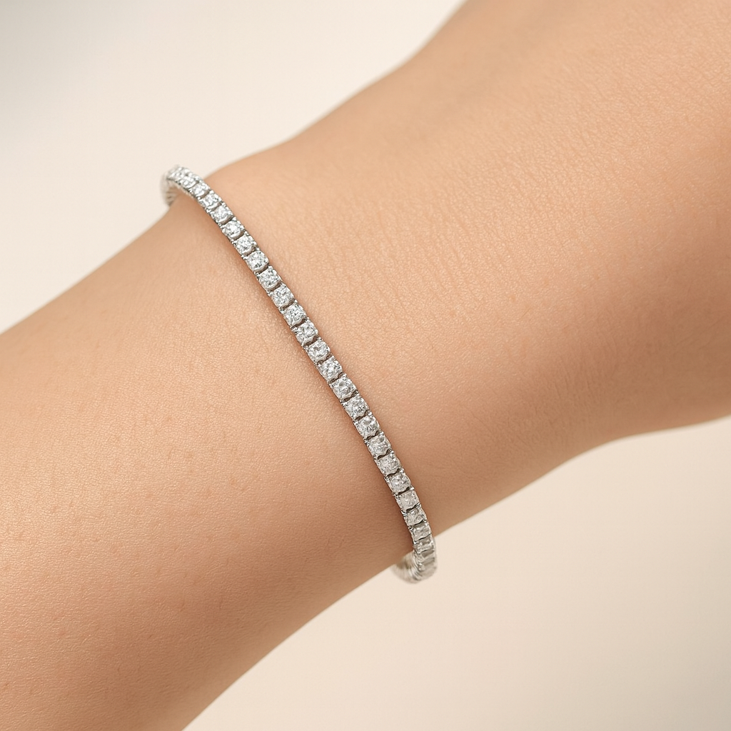 3,00 Karat Su Yolu Pırlanta Bilezik - Arvi Jewellery