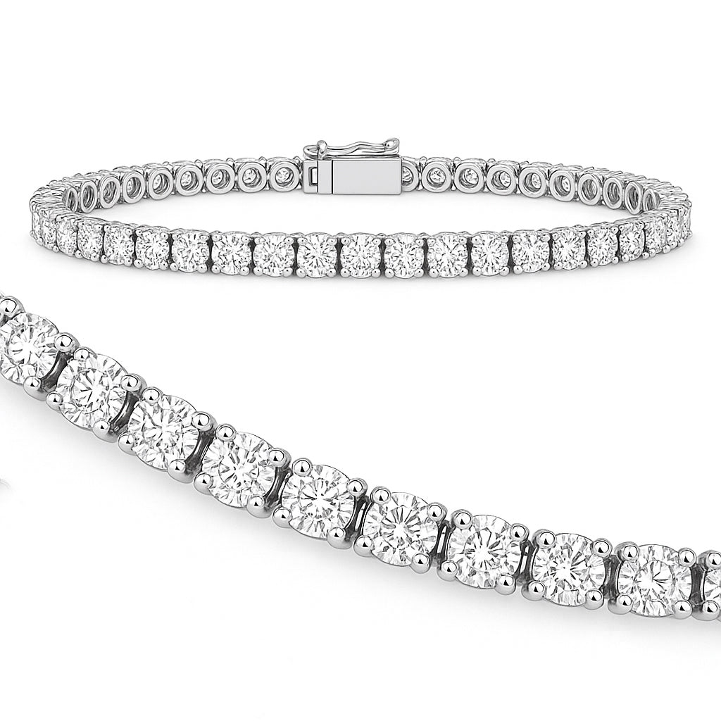 4,00 Karat Su Yolu Pırlanta Bilezik - Arvi Jewellery