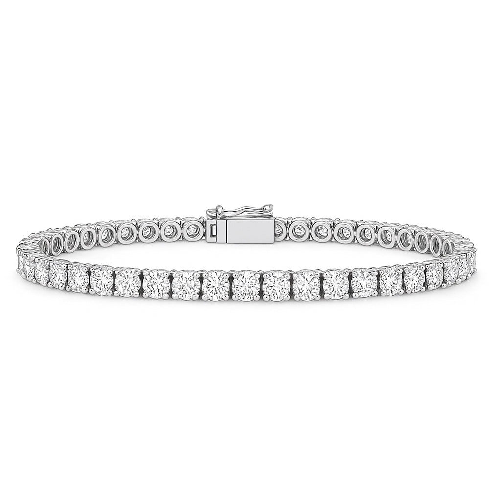 4,00 Karat Su Yolu Pırlanta Bilezik - Arvi Jewellery