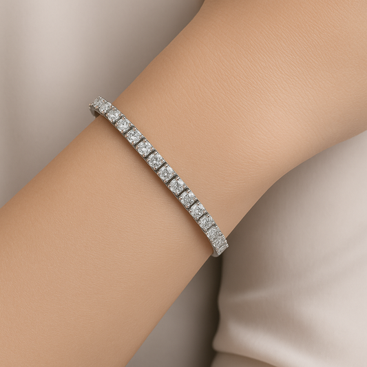 7,00 Karat Su Yolu Pırlanta Bilezik - Arvi Jewellery