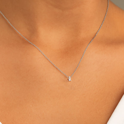 0,05 Karat Tektaş Pırlanta Kolye - Arvi Jewellery