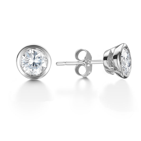 0,30 Karat Pırlanta Tektaş Küpe - Arvi Jewellery